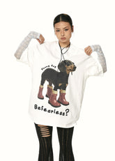 Dachshund Print Cotton Tee